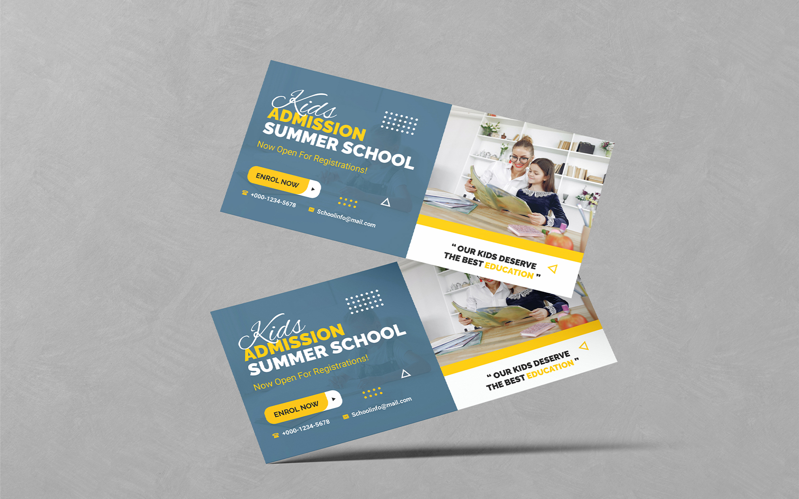 Kid School DL Flyer Design Templates