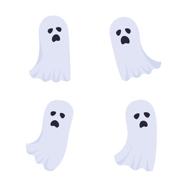 Ghost Halloween Illustrations Templates 279228