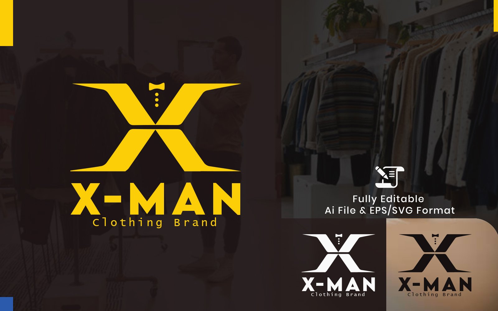 Men Clothing Brand Logo Template