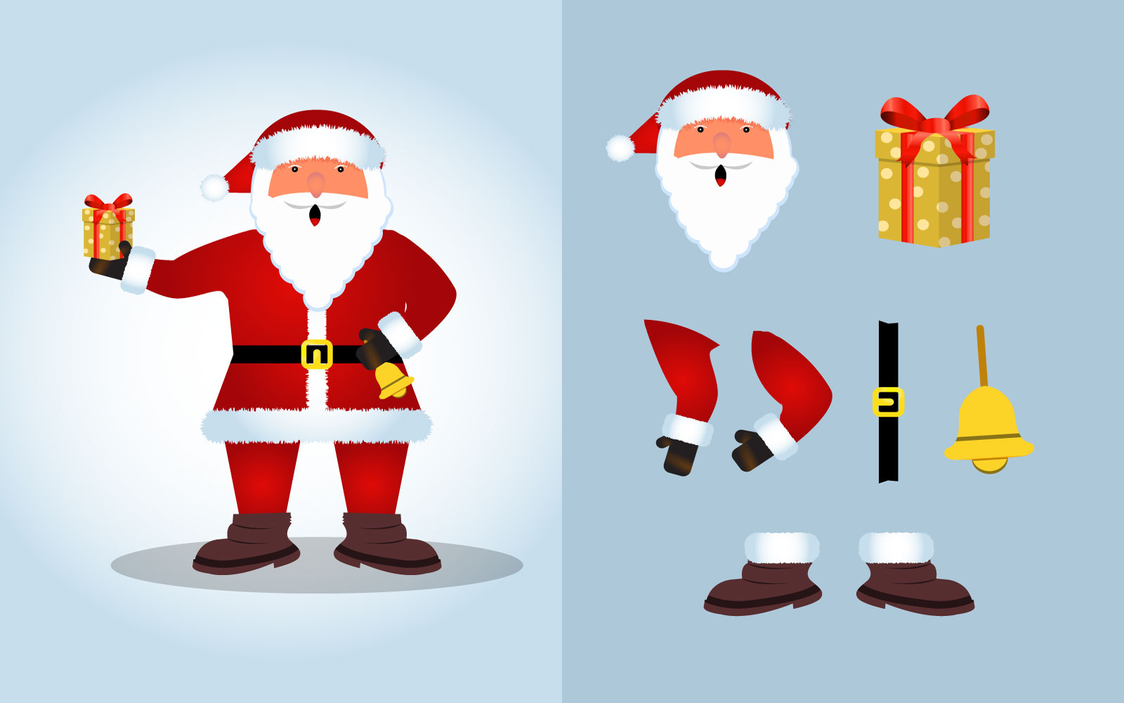 Christmas Santa Claus Vector Design