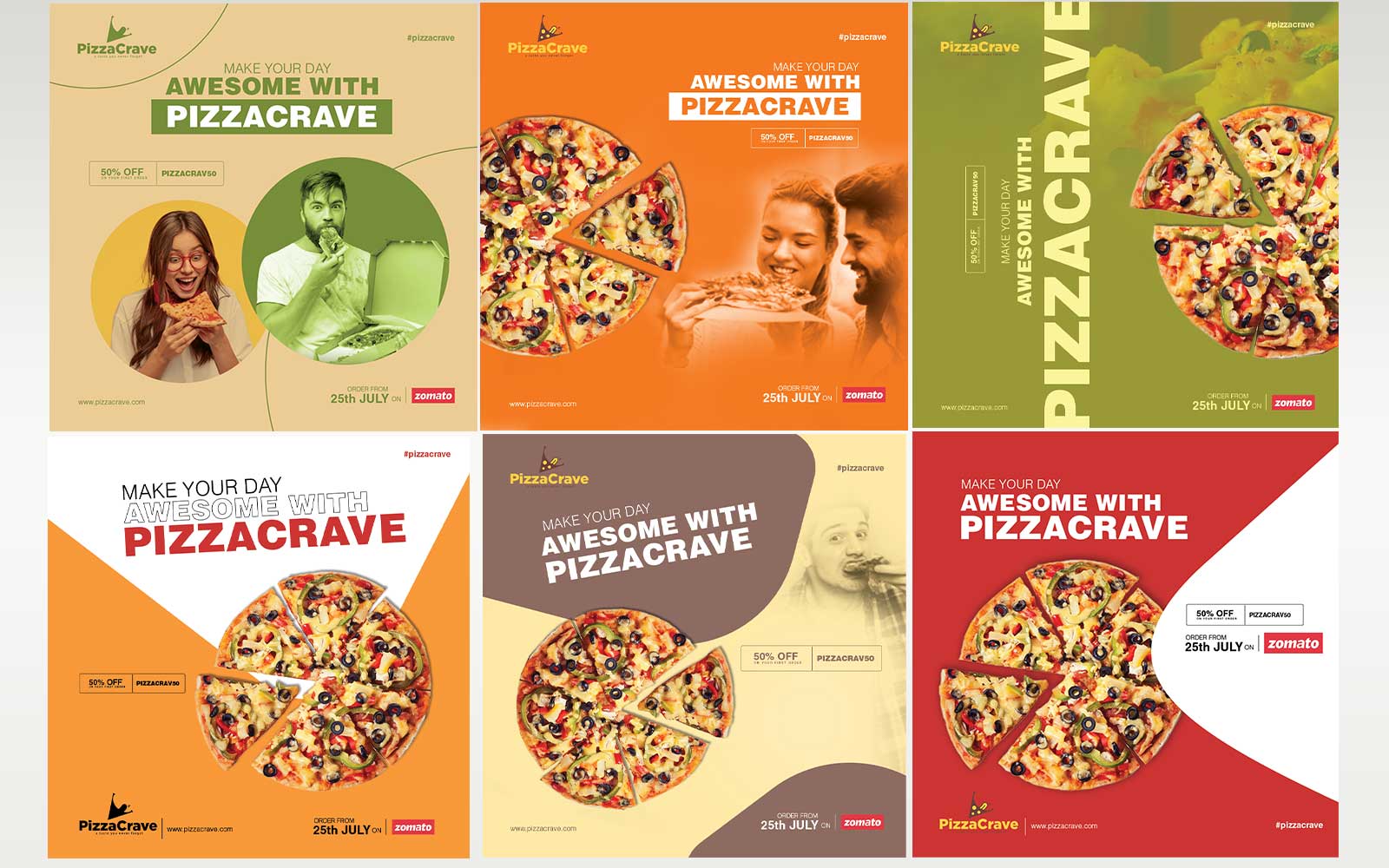 9 Food/Restaurant Instagram Template PSD Designs for Social Media