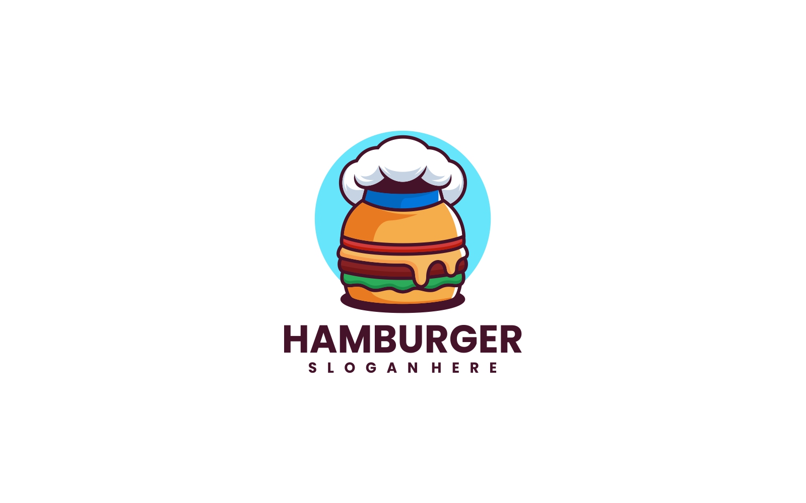 Hamburger Simple Logo Template