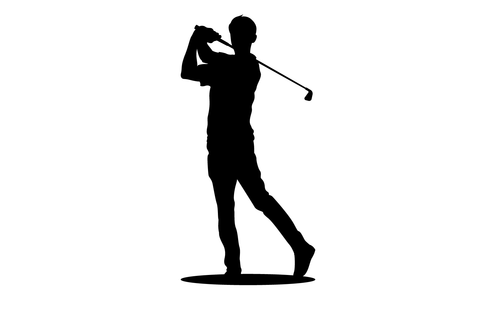 Golf logo with ball design elements.V5