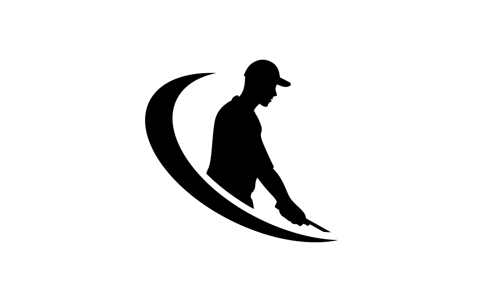 Golf logo with ball design elements.V14