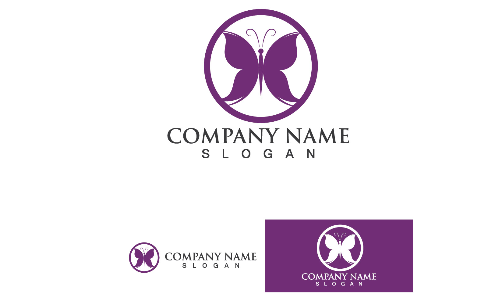 Butterfly Wing Logo And Symbol Vector Template Design V47