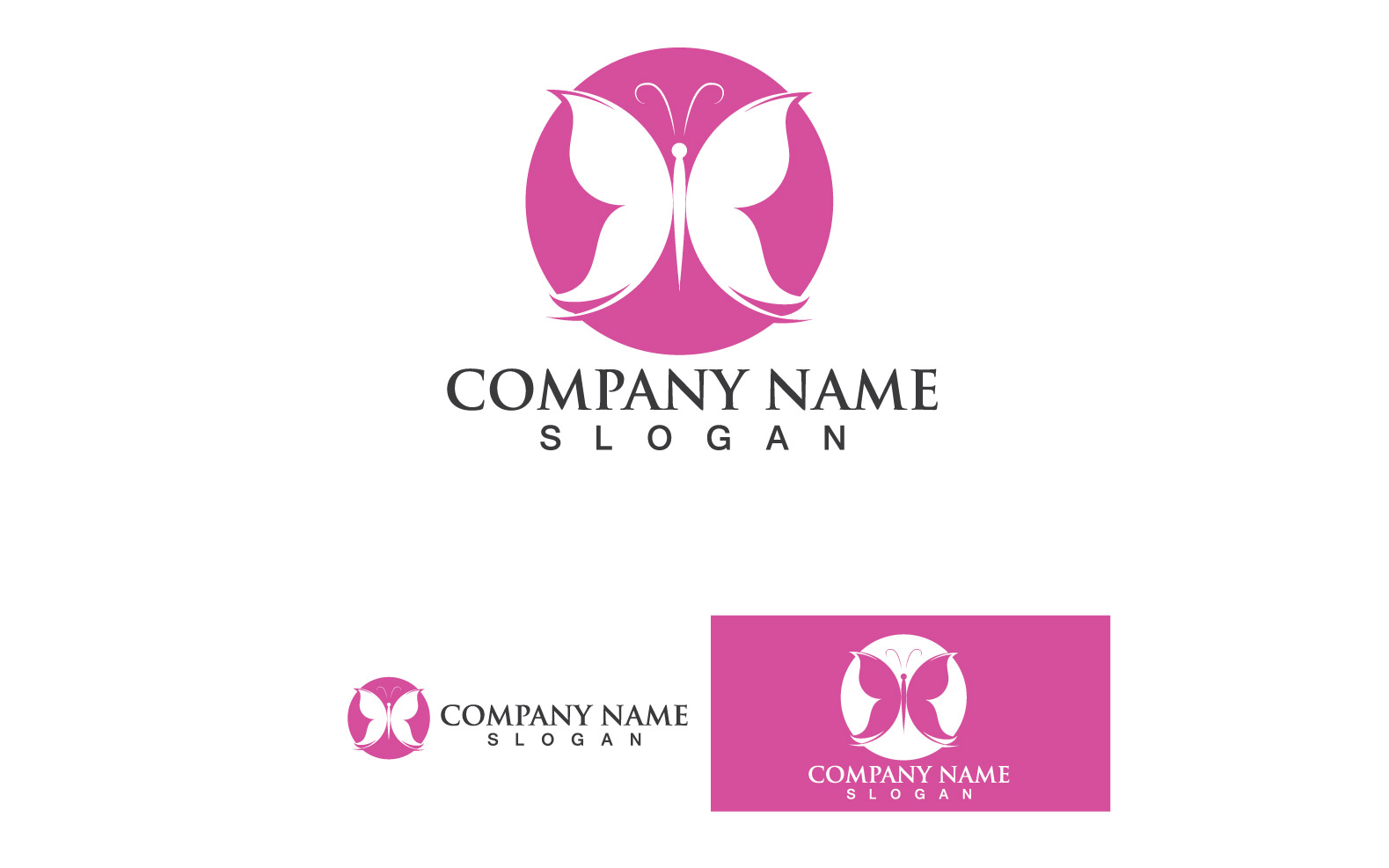 Butterfly Wing Logo And Symbol Vector Template Design V45