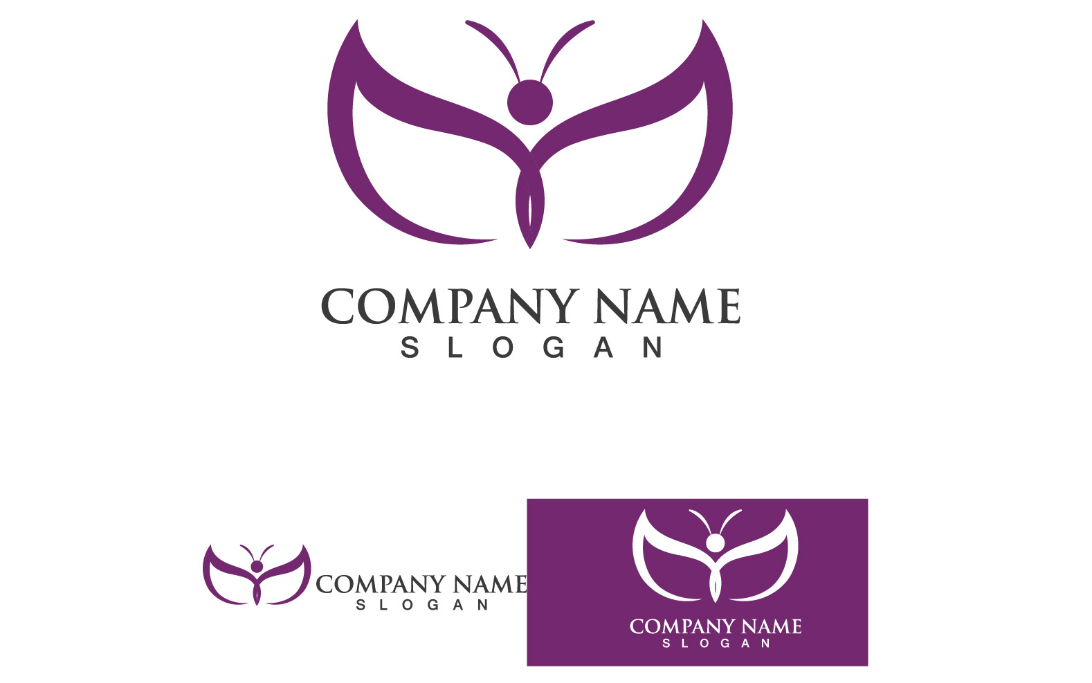 Butterfly Wing Logo And Symbol Vector Template Design V42