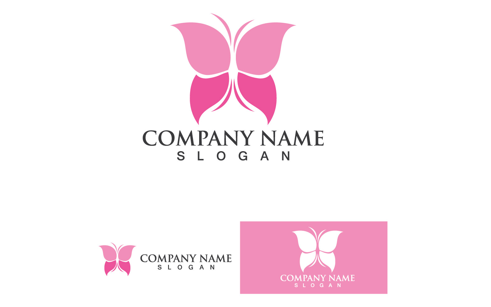 Butterfly Wing Logo And Symbol Vector Template Design V34