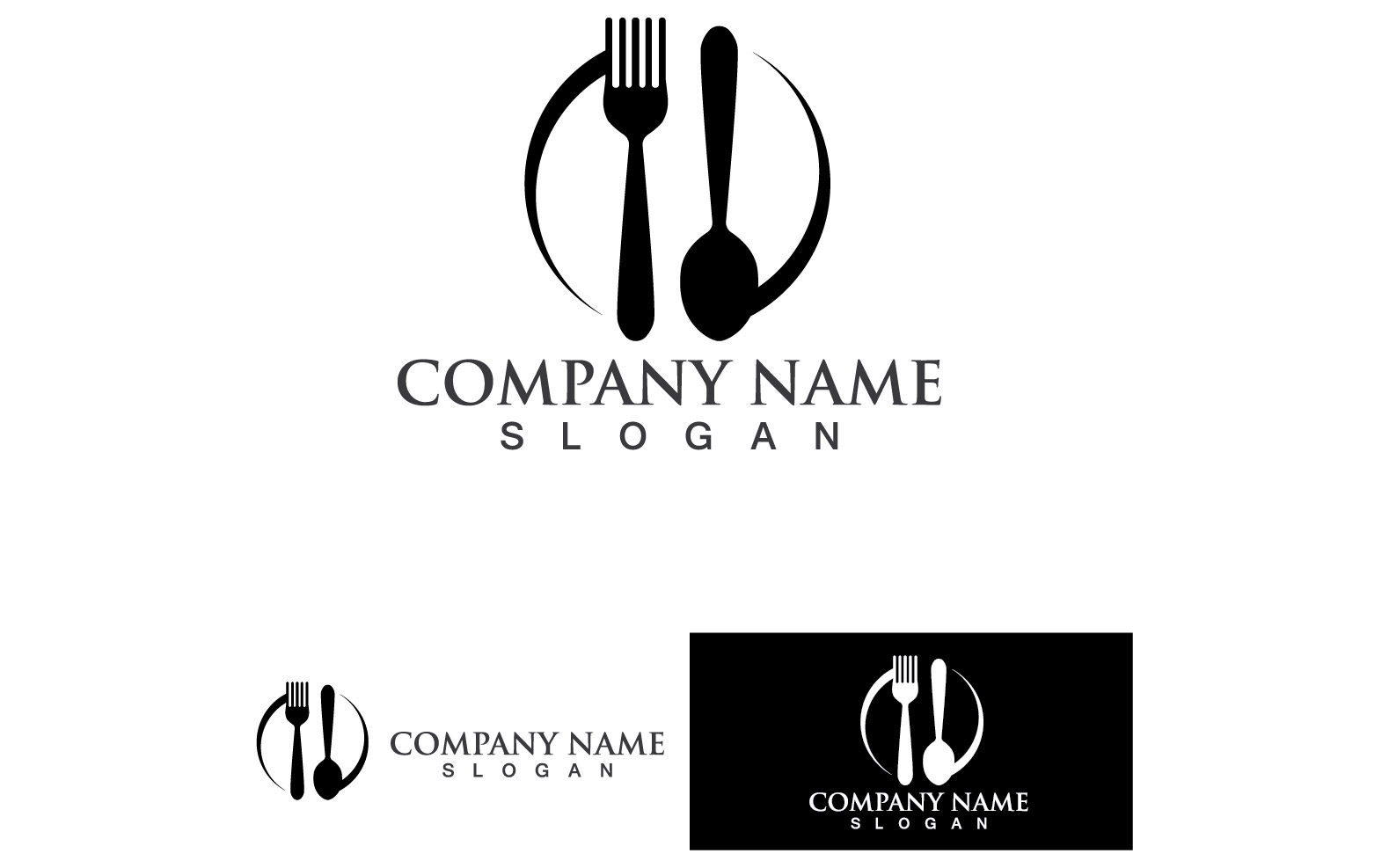 Spoon And Fork Logo And Symbol Vector V