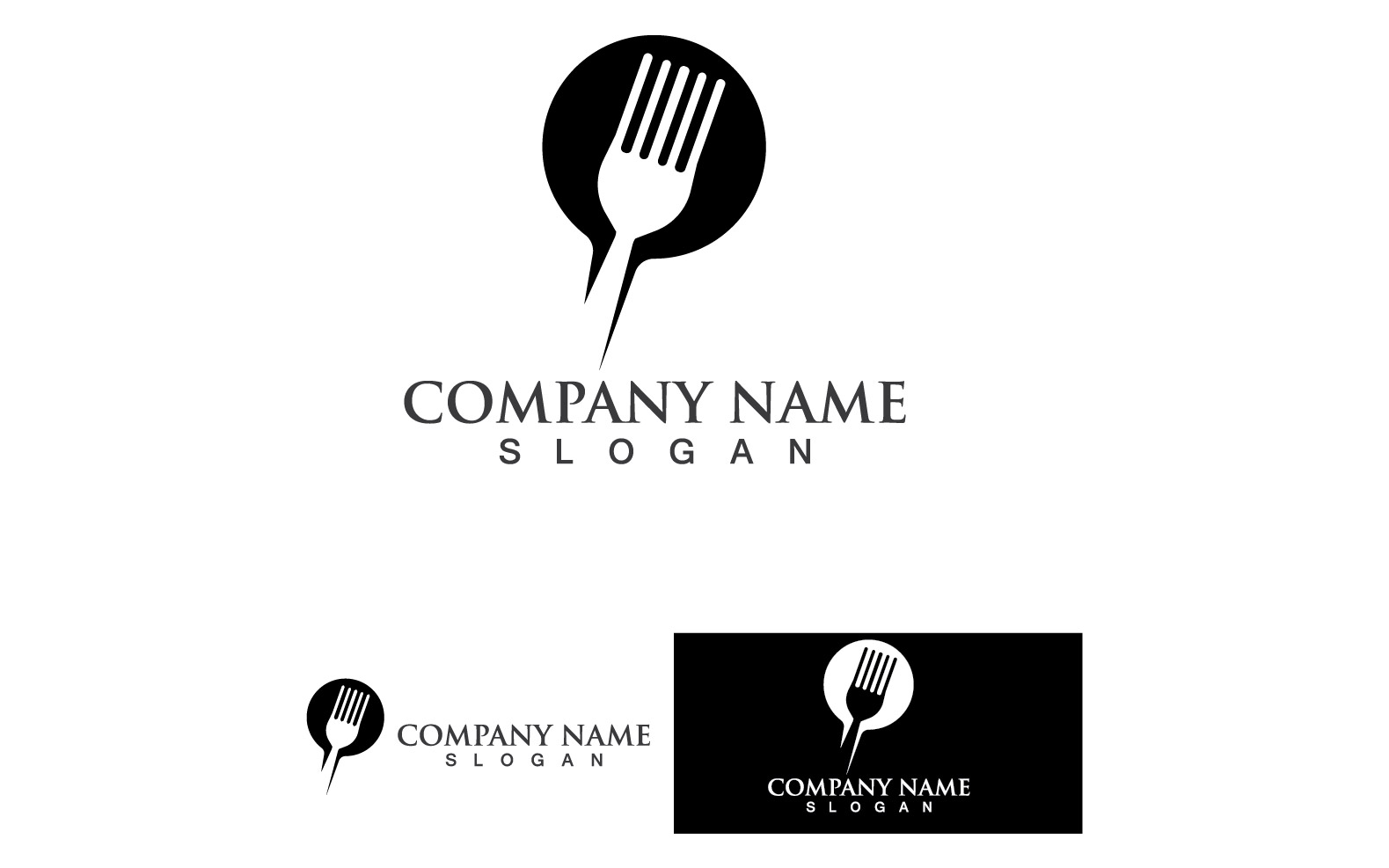 Spoon And Fork Logo And Symbol Vector V9