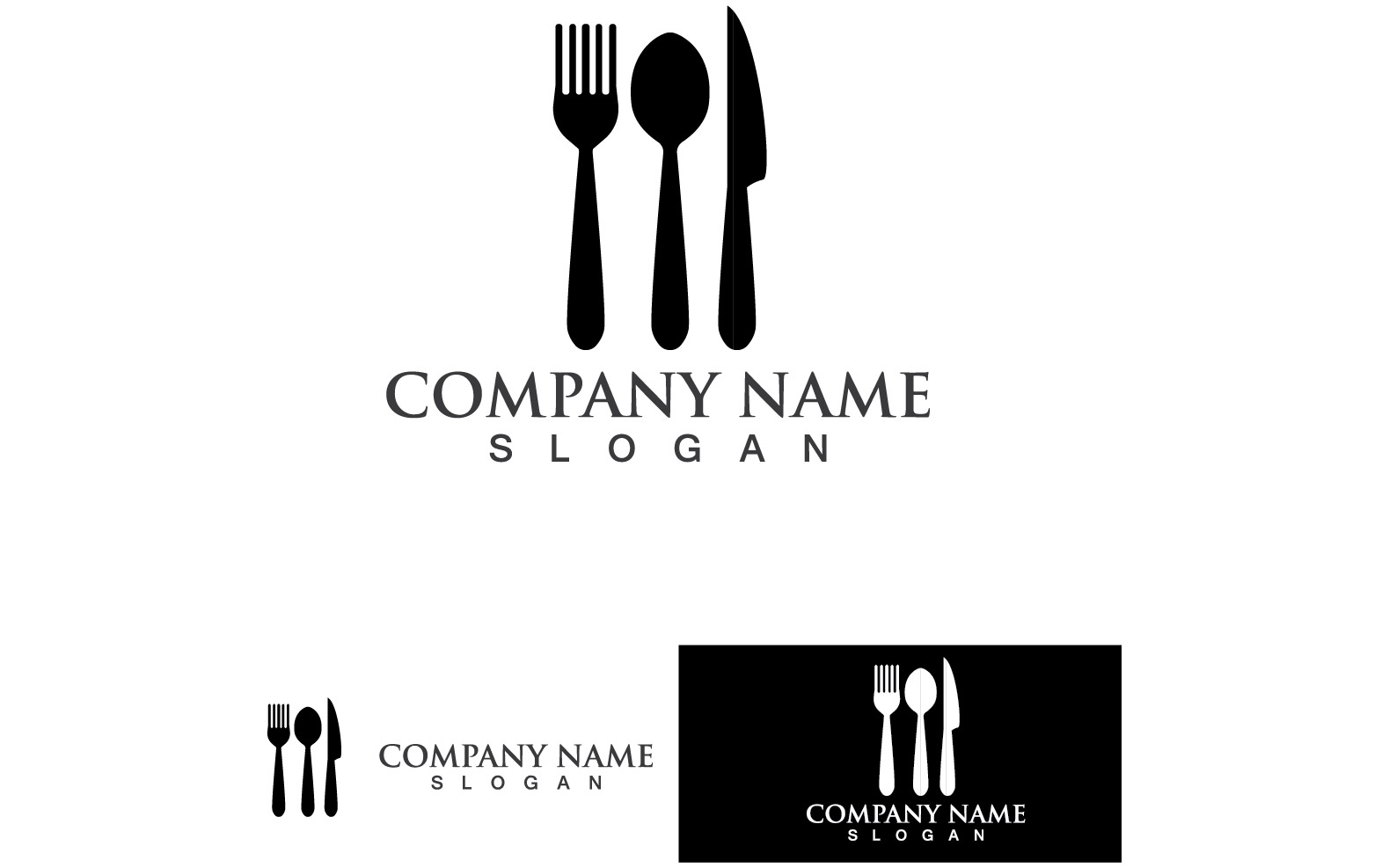 Spoon And Fork Logo And Symbol Vector V15