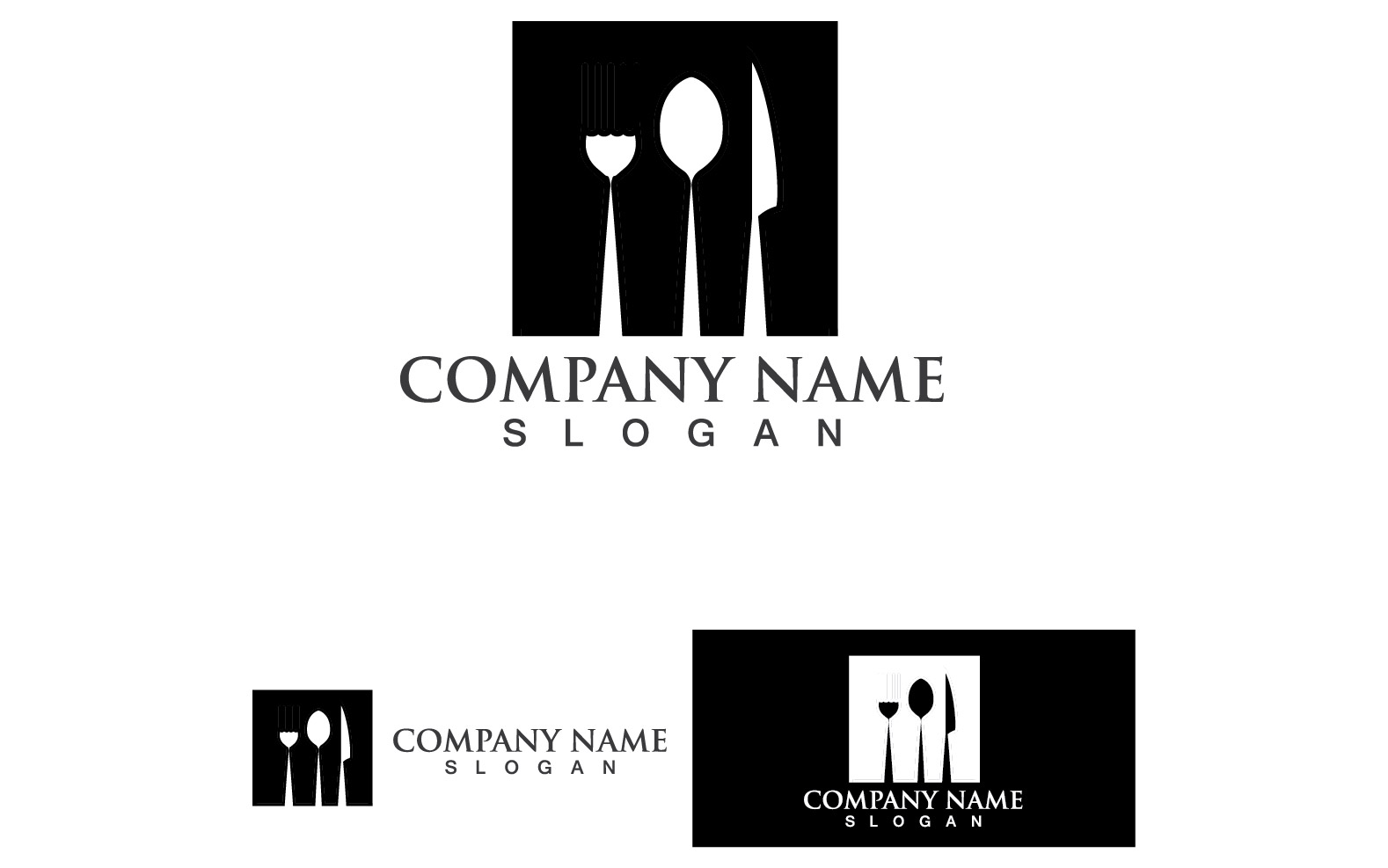 Spoon And Fork Logo And Symbol Vector V17