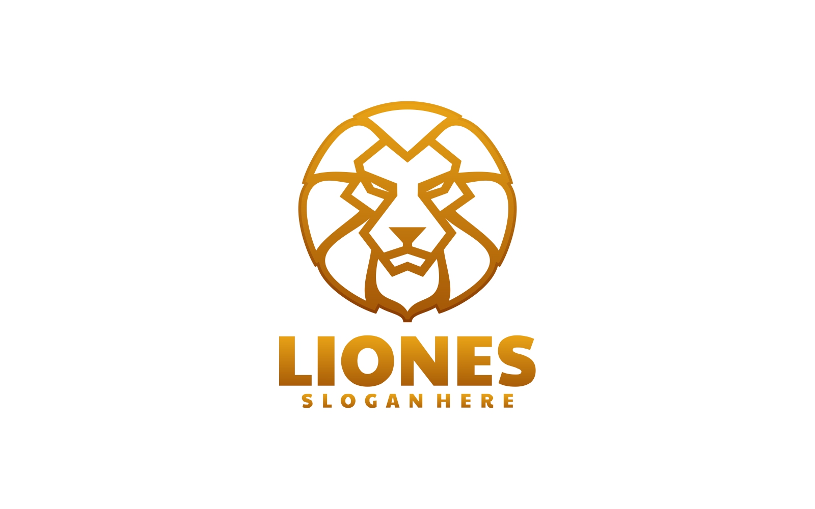 Lion Line Art Logo Style 2