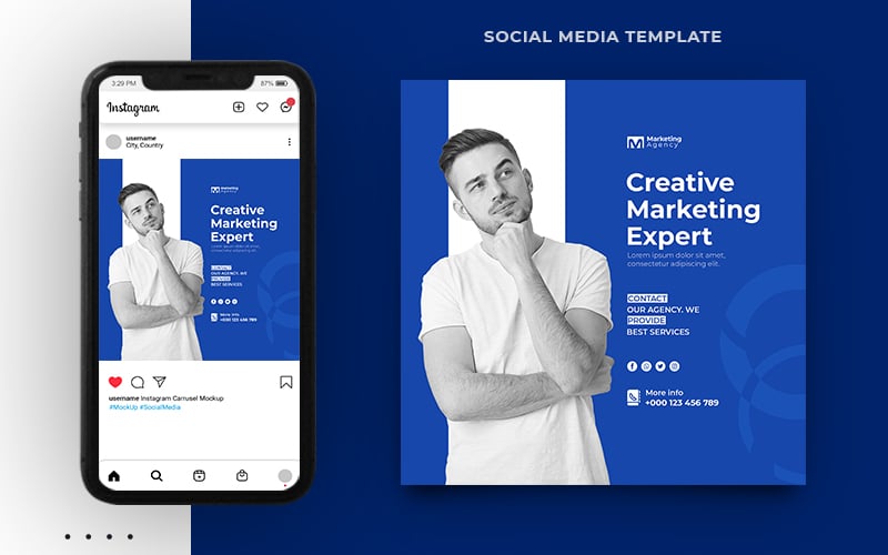 Digital Marketing Agency Corporate Social Media Post Banner Template