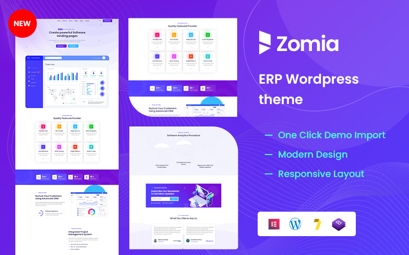 Zomia - ERP WordPress Theme