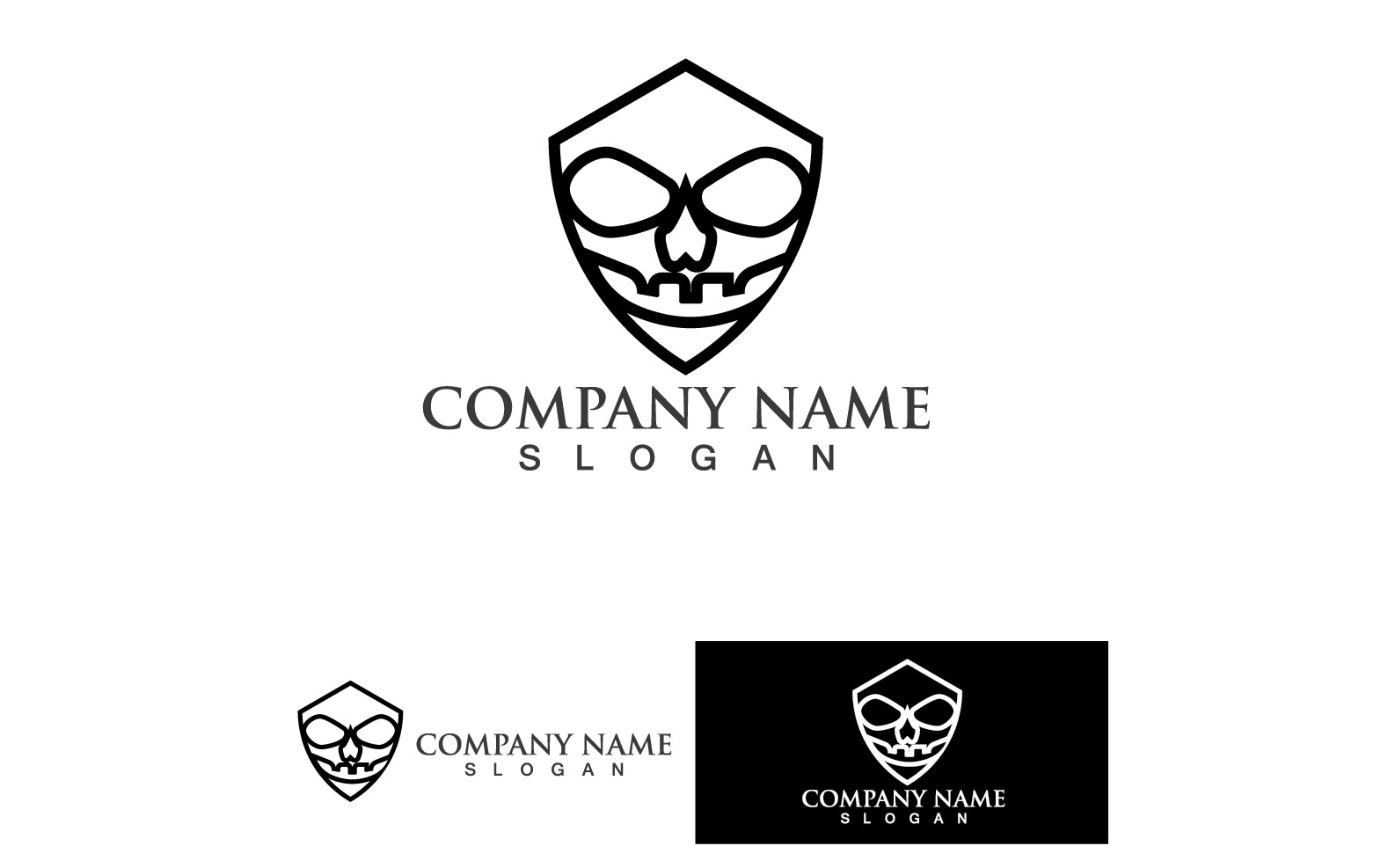 Mask Logo And Symbol Vector Design Template 15