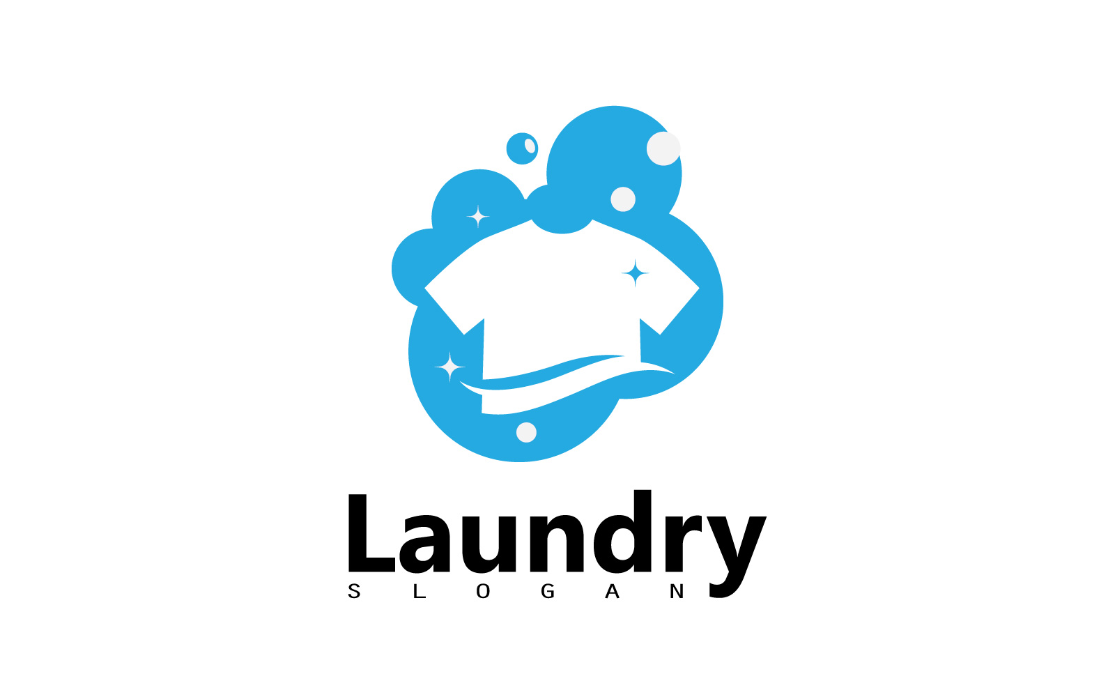 Washing machine laundry icon logo design V7