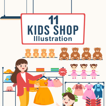 Kids Shop Illustrations Templates 279936