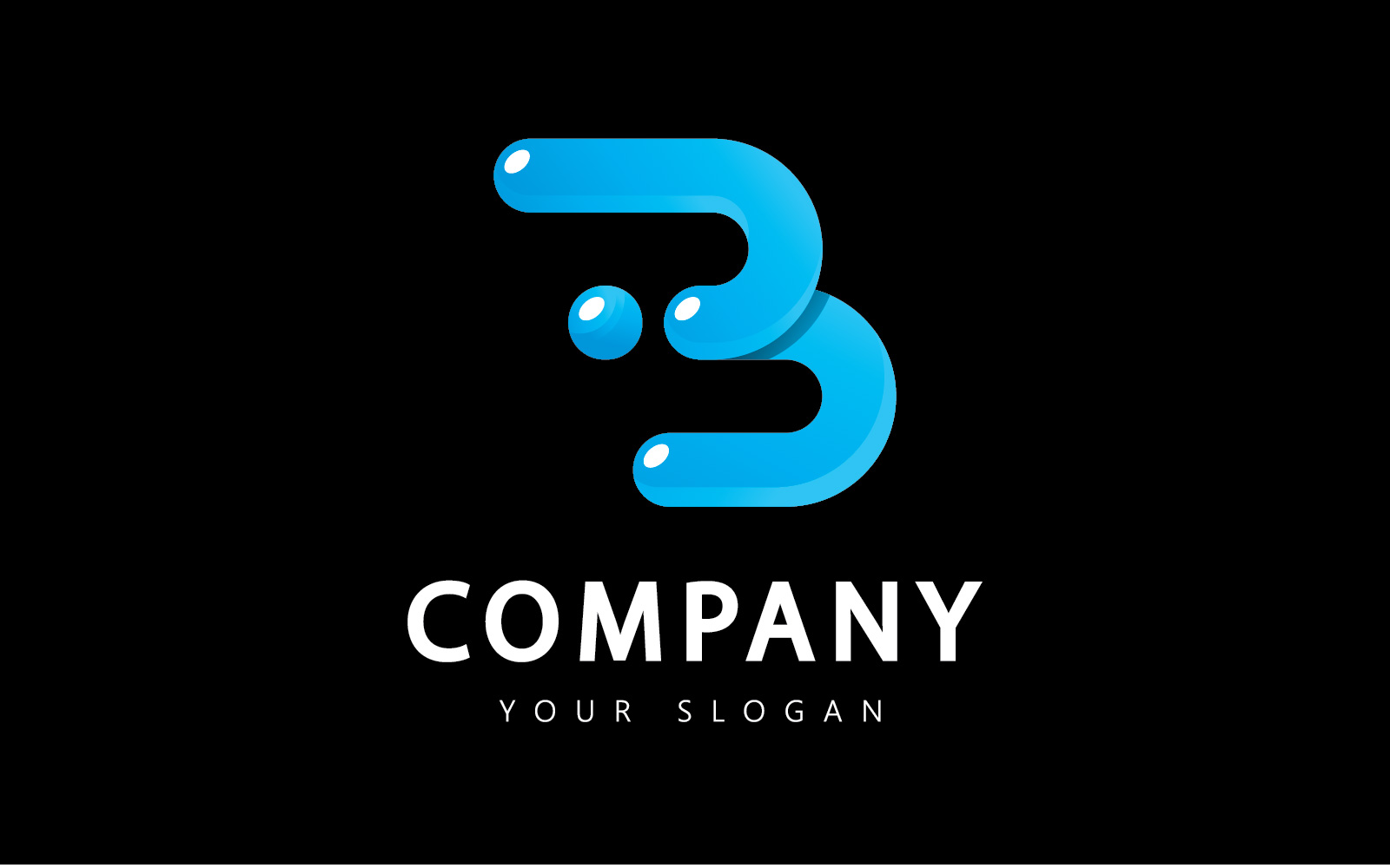Letter B icon logo design V4
