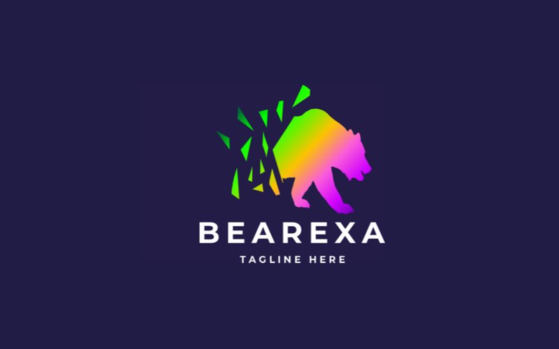 Bear Pixel Professional Logo Template