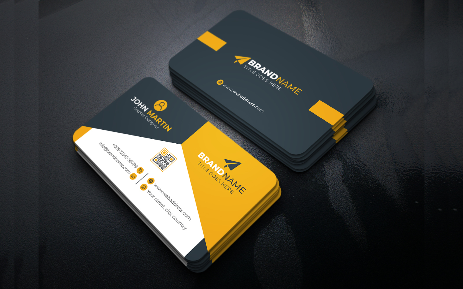 Unique Modern Business Card Template Layout
