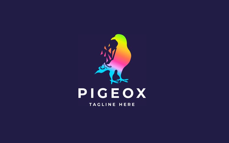 Pigeo Pixel Professional Logo Template