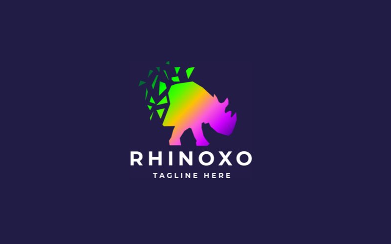 Rhino Pixel Professional Logo Template