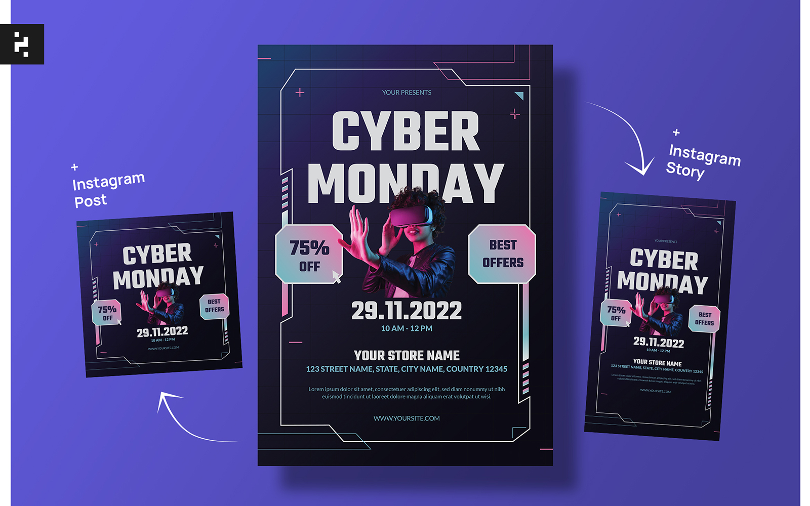 Cyber Monday Flyer Template