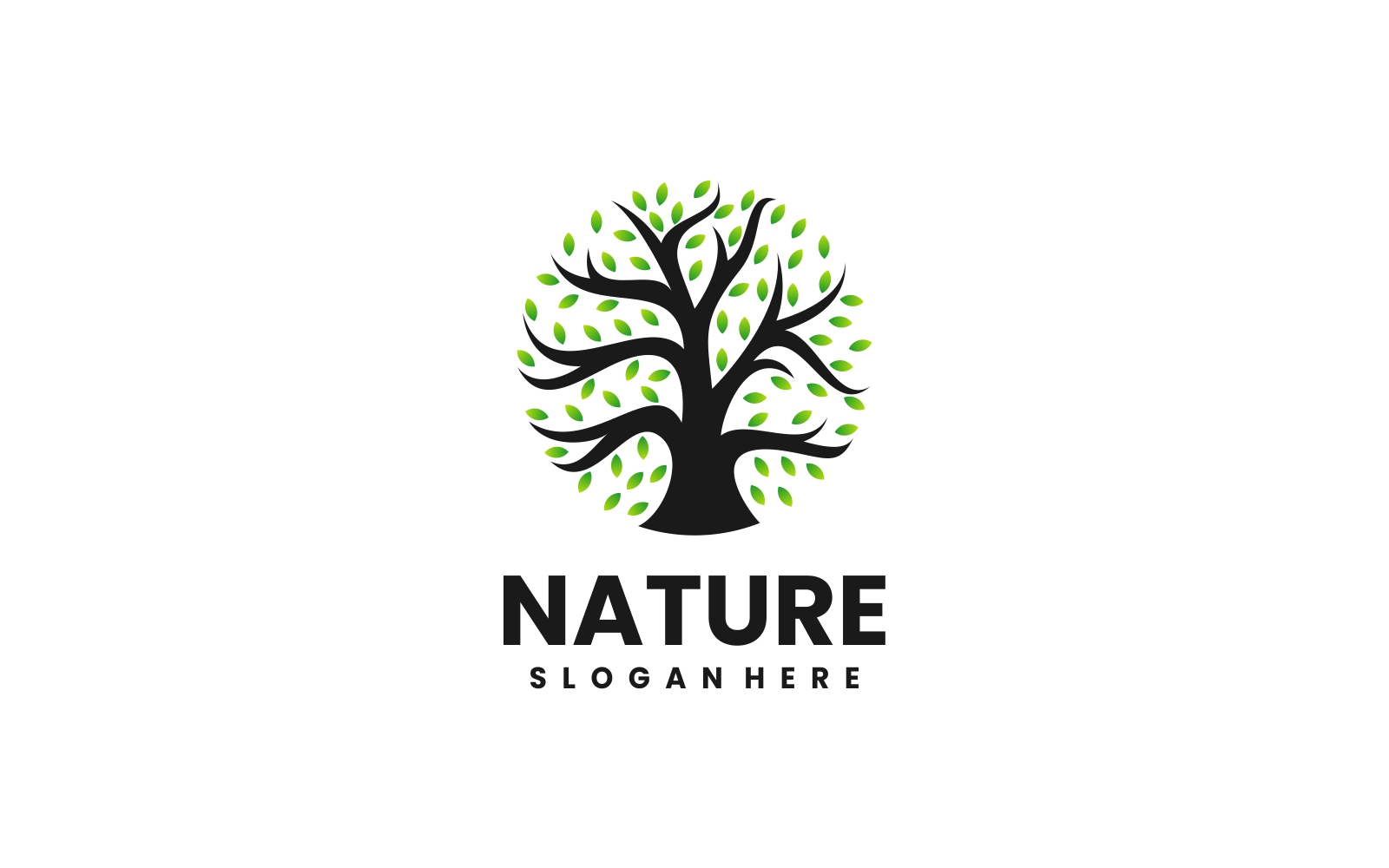 Nature Simple Mascot Logo Design