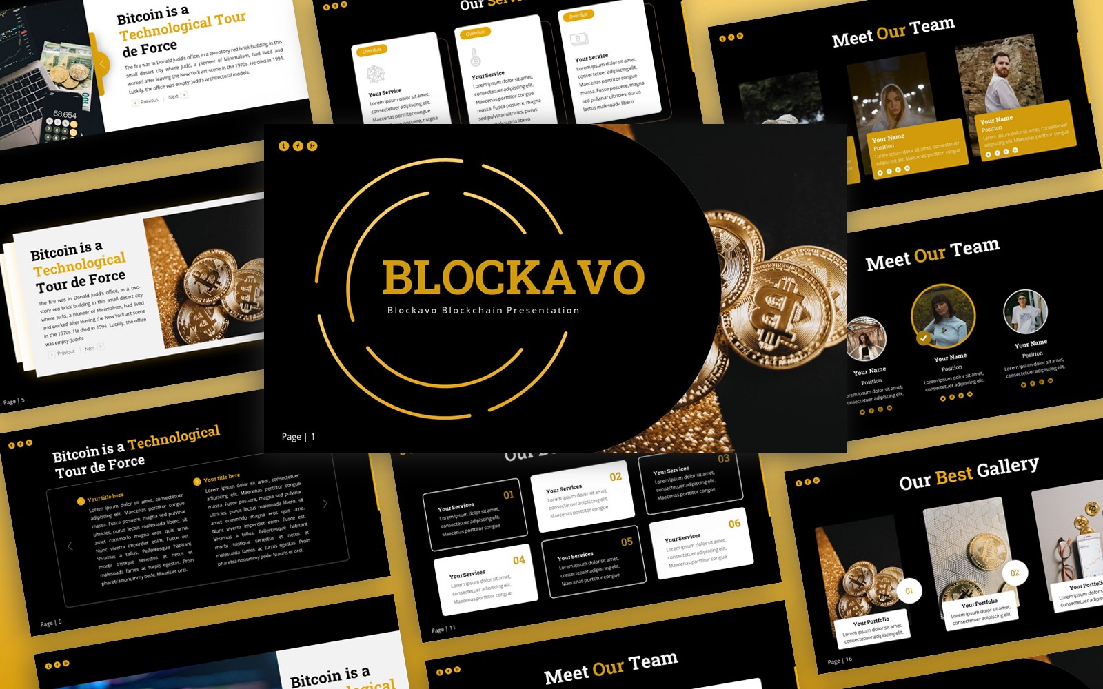 Blockavo - Blockchain Multipurpose PowerPoint Template