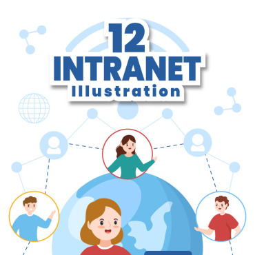 Internet Network Illustrations Templates 280125