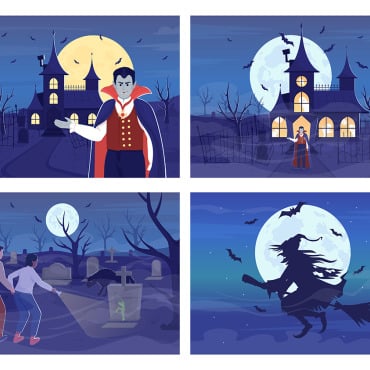 Illustration Spooky Illustrations Templates 280153