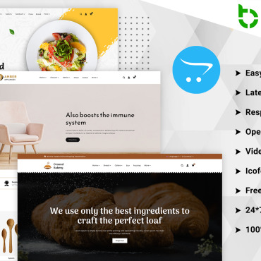 Bootstrap Food OpenCart Templates 280232