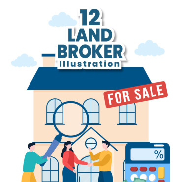 Land Broker Illustrations Templates 280311