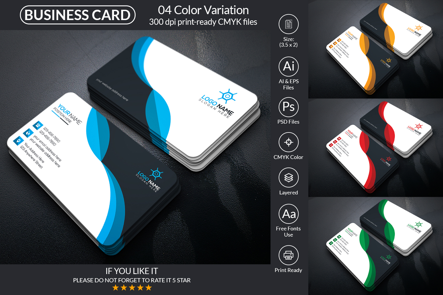 Creative Business Card Design Template V1