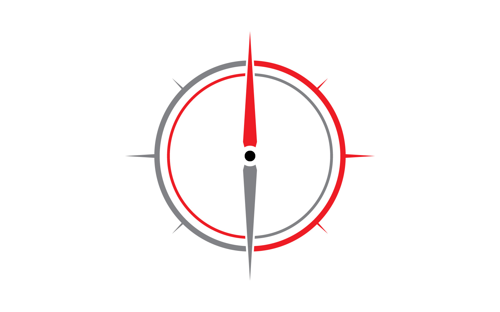 Compass logo template. Vector illustration. V3