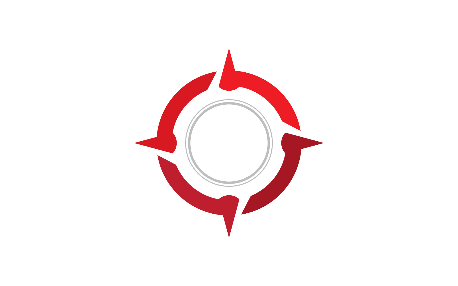 Compass logo template. Vector illustration. V6