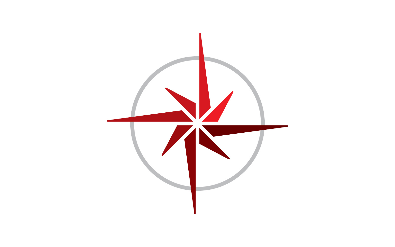 Compass logo template. Vector illustration. V8