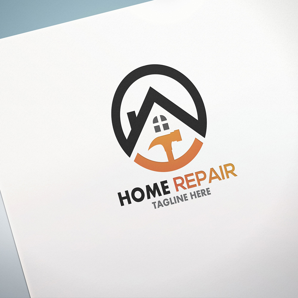 Minimal House Repair Logo Template