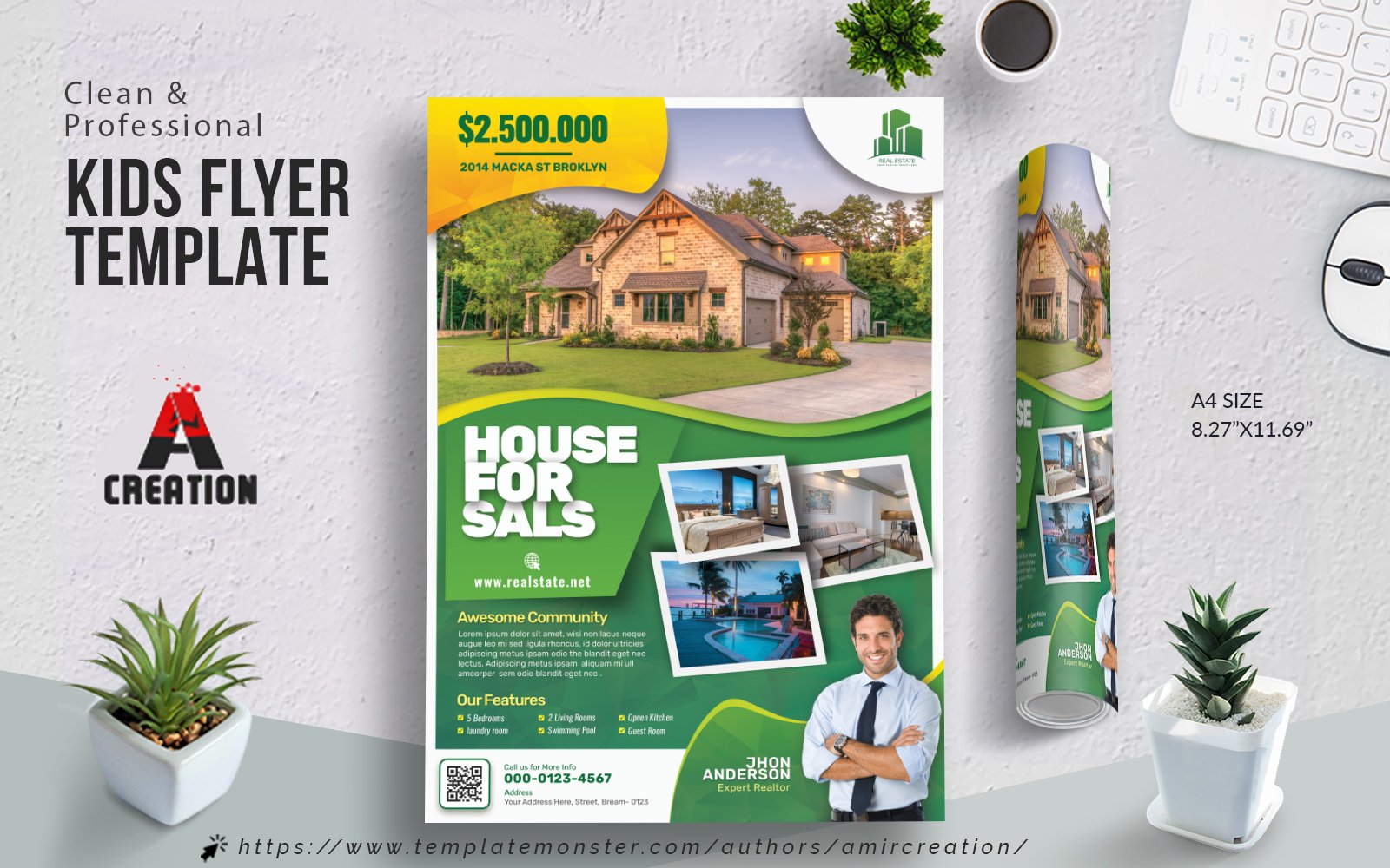 Creative and Modern Real Estate Flyer