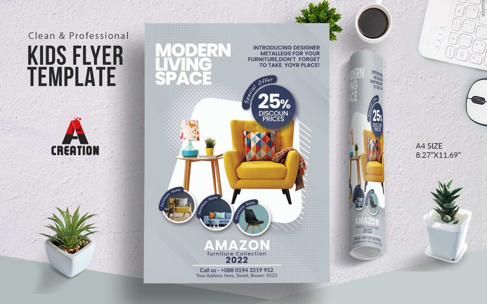 Furniture Sale Modern Flyer Template