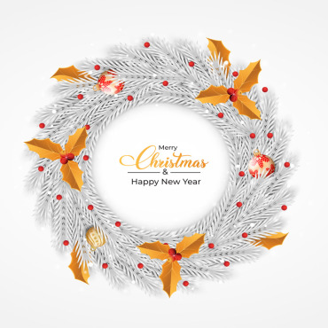 Leaves Wreath Illustrations Templates 280625