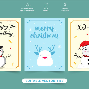 Holiday Cards Illustrations Templates 280633