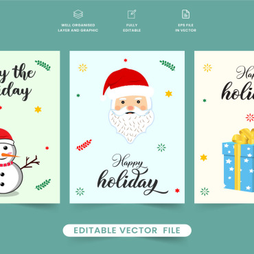 Holiday Cards Illustrations Templates 280634