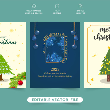 Holiday Cards Illustrations Templates 280635