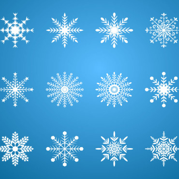 Winter Snowflake Illustrations Templates 280650