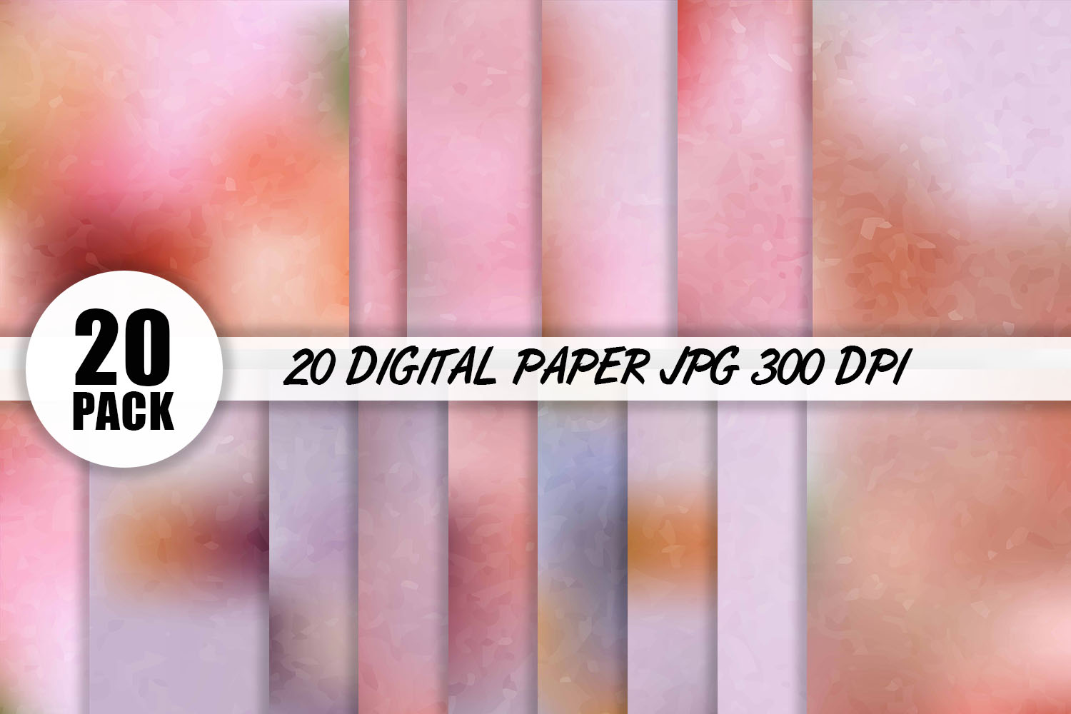 20 Pack Textures Digital Paper Background