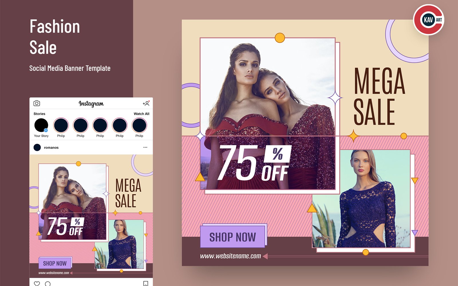 Fashion Sale Social Media Banner Set - 00290