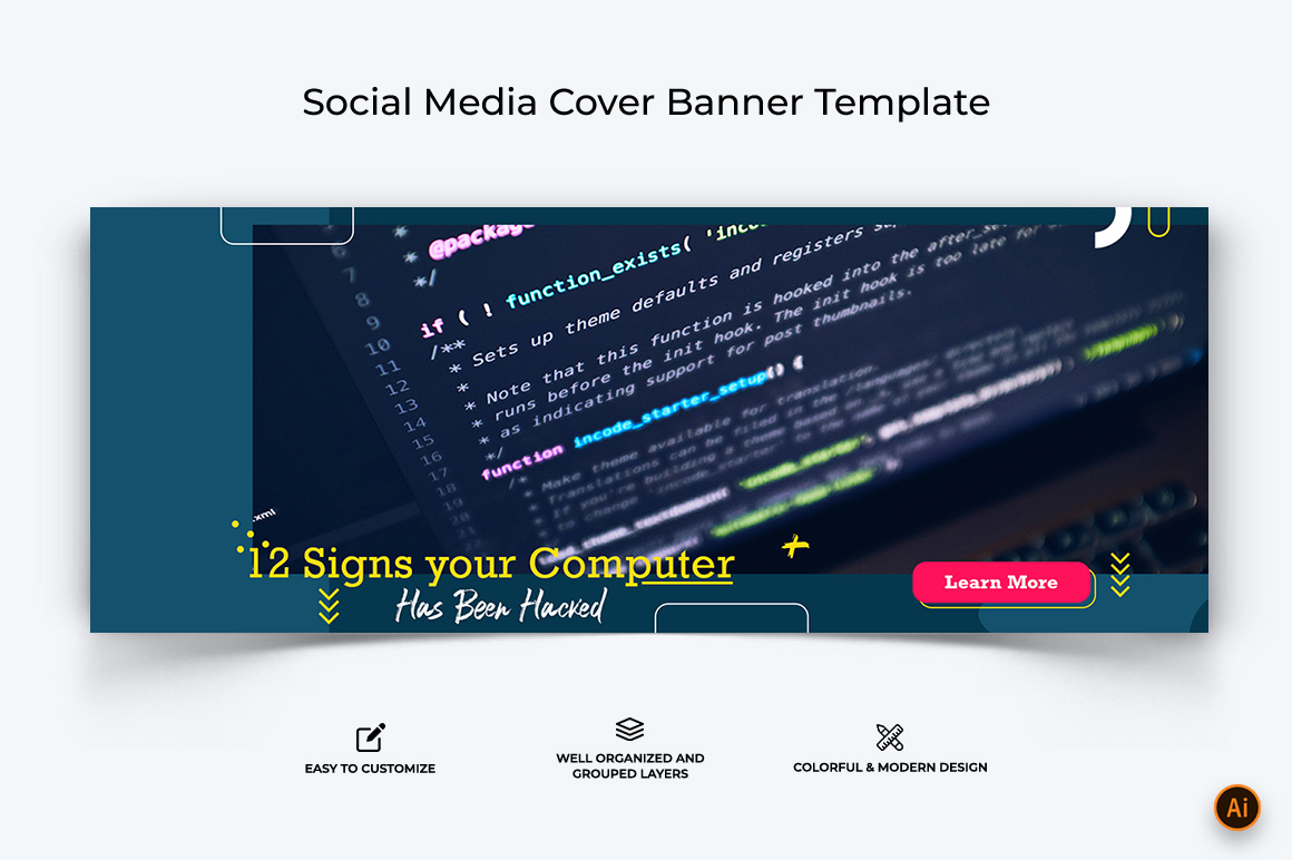 Computer Tricks and Hacking Facebook Cover Banner Design-10