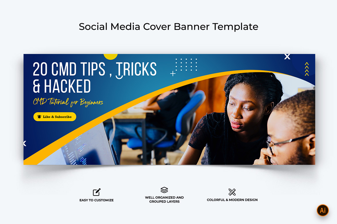 Computer Tricks and Hacking Facebook Cover Banner Design-11